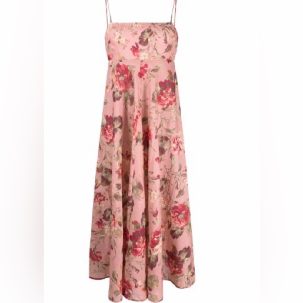 Zimmermann Floral Print Midi Dress